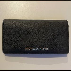Black leather Michael Kors Wallet